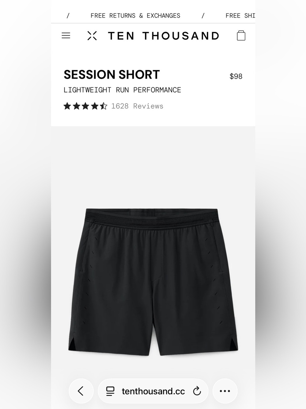 NWT Ten Thousand Session Short